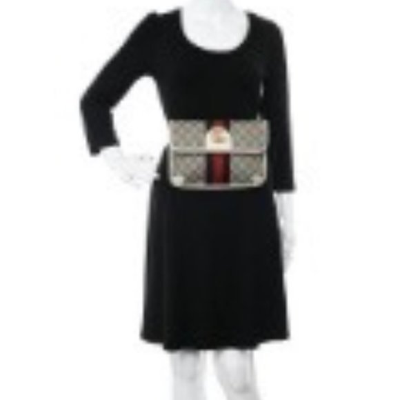 Gucci GG Supreme Monogram Web Small Ophidia Belt Bag NEW WITH DUST BAG - Picture 3 of 6